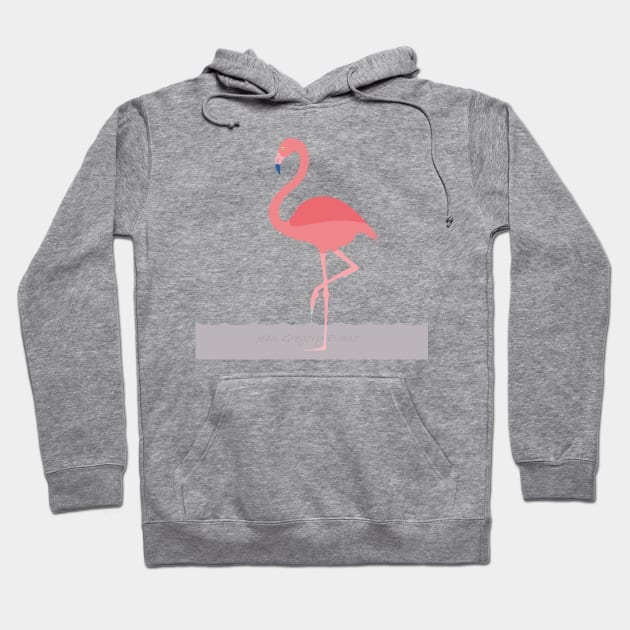 PINK FLAMINGO WADING Hoodie by JeanGregoryEvans1